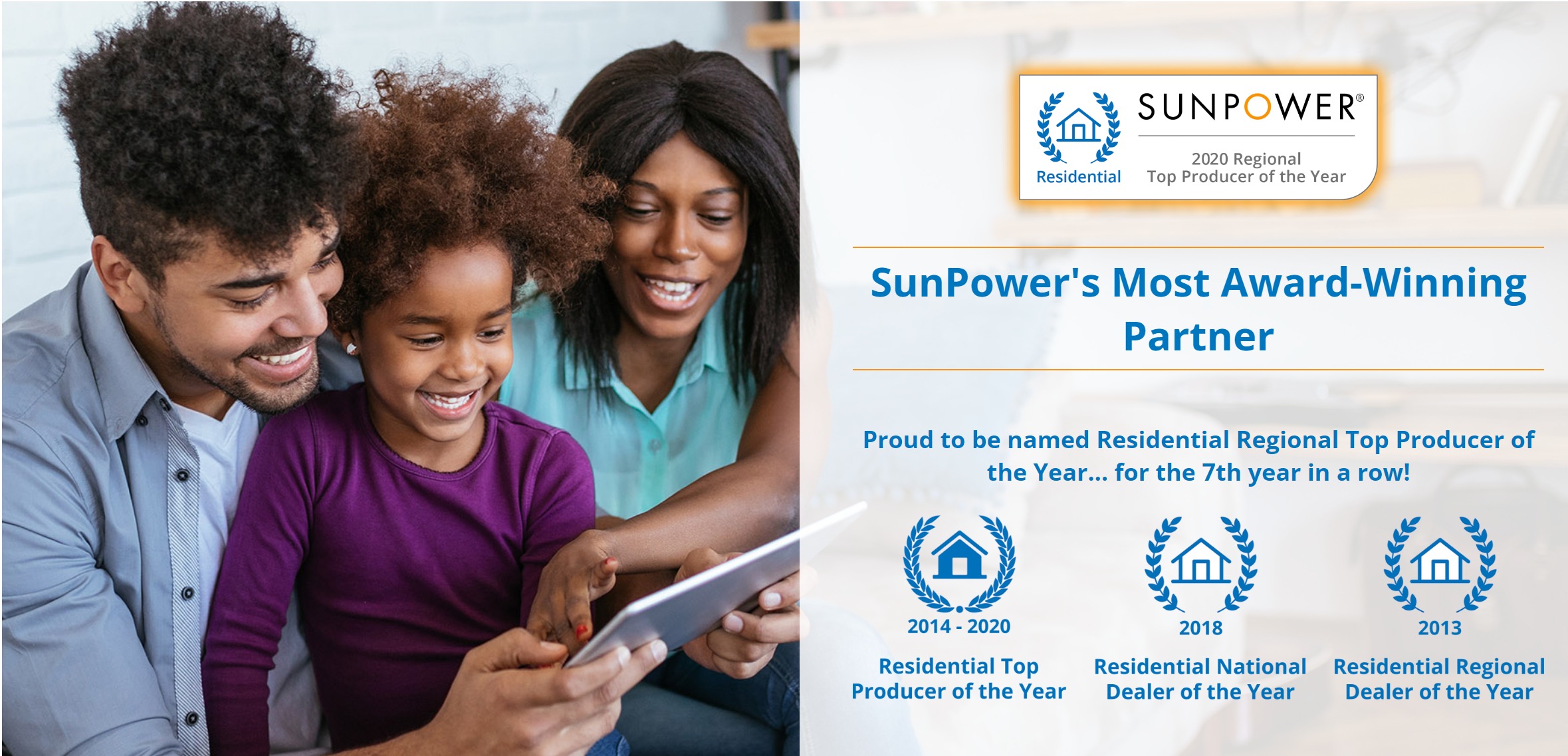 SunPowers Award Winning partner